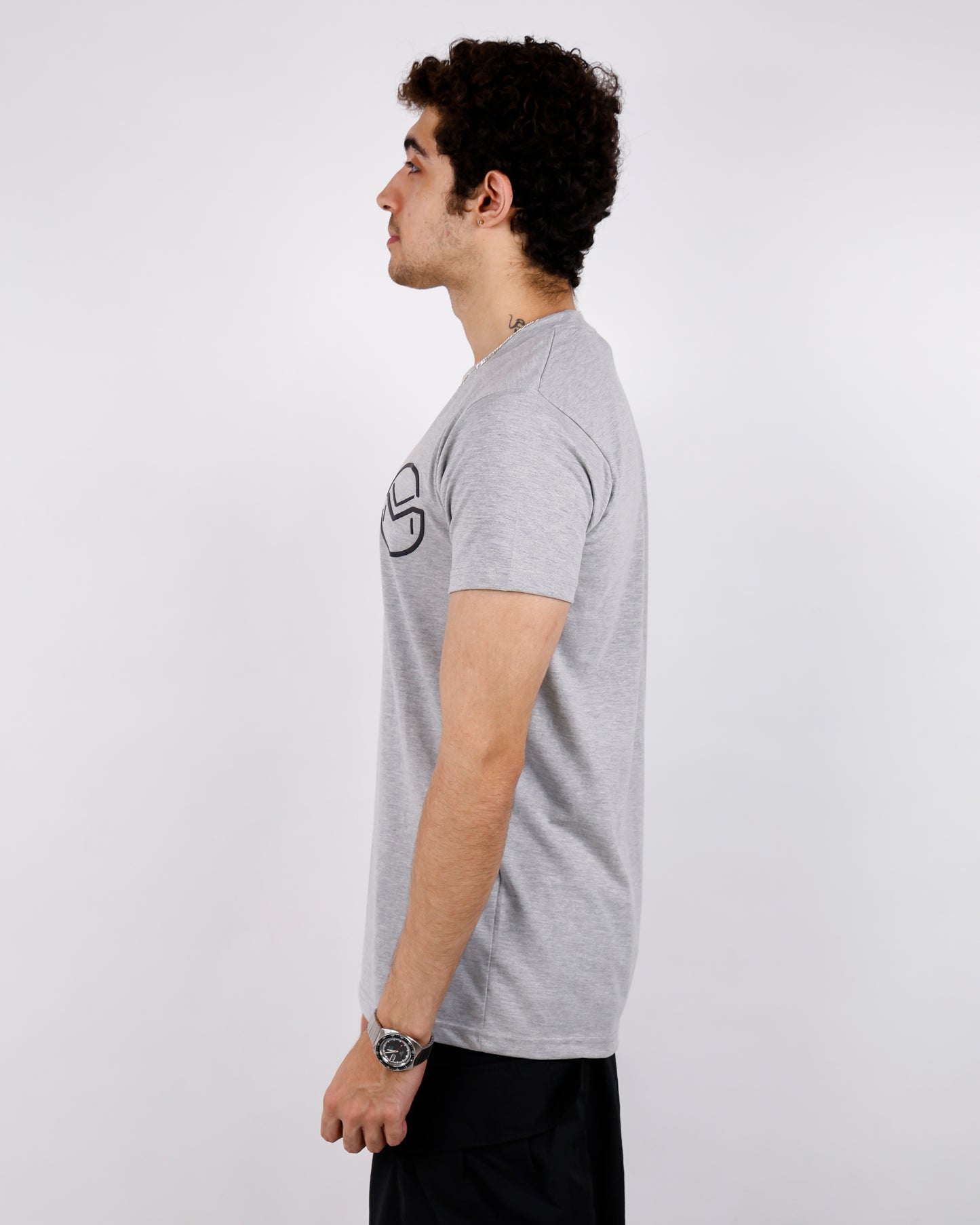 Grey Melange Regular T-shirt