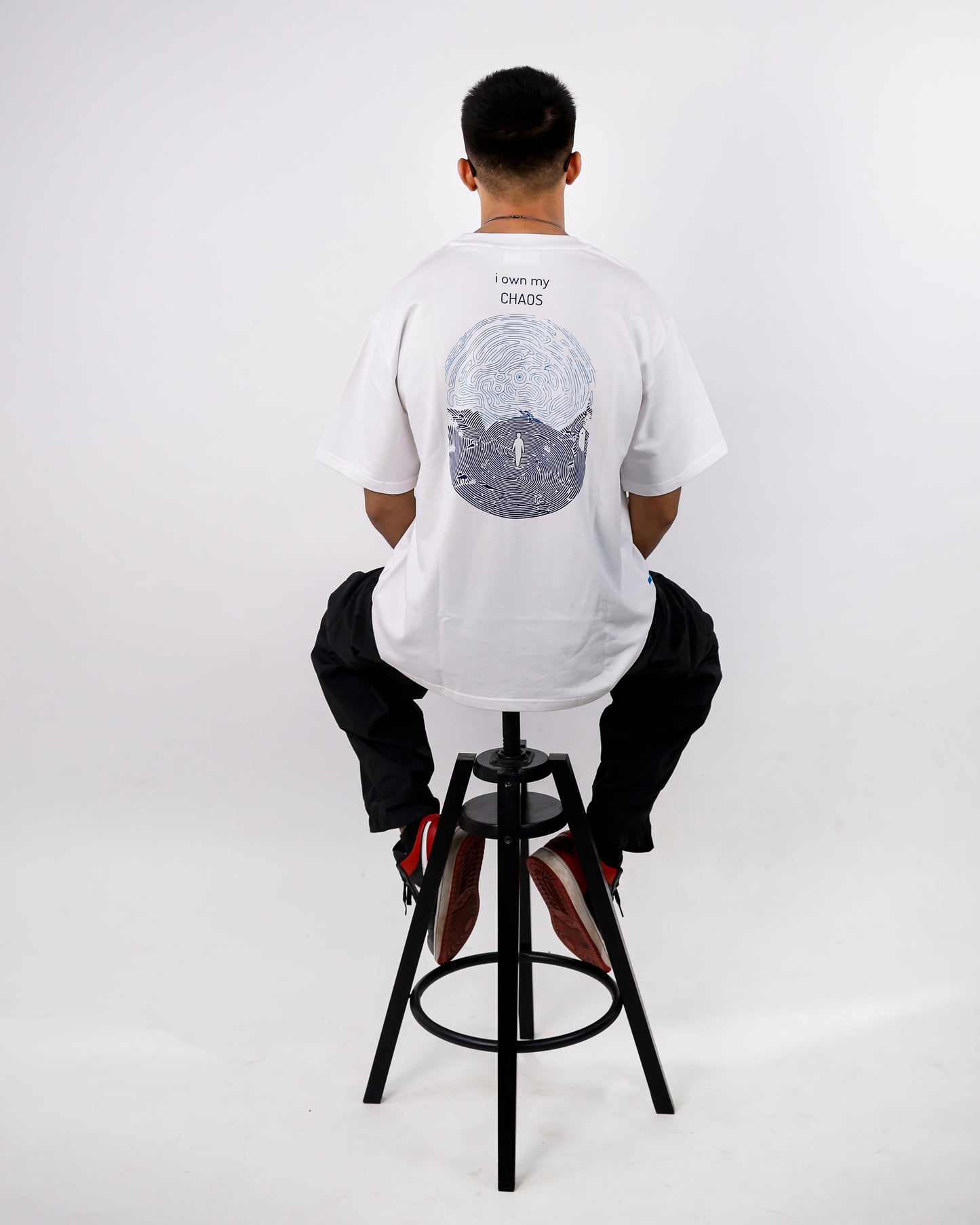 Oversized White Tshirt - I Own My Chaos