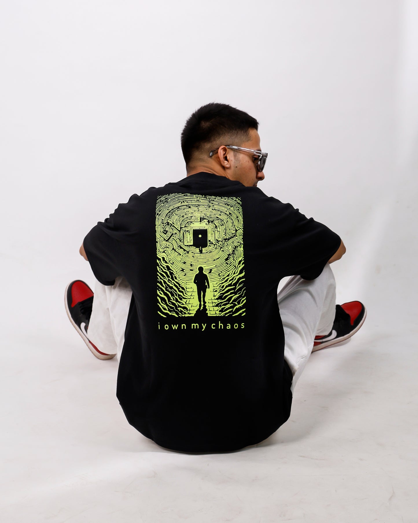 Oversized Black Tshirt - I Own My Chaos