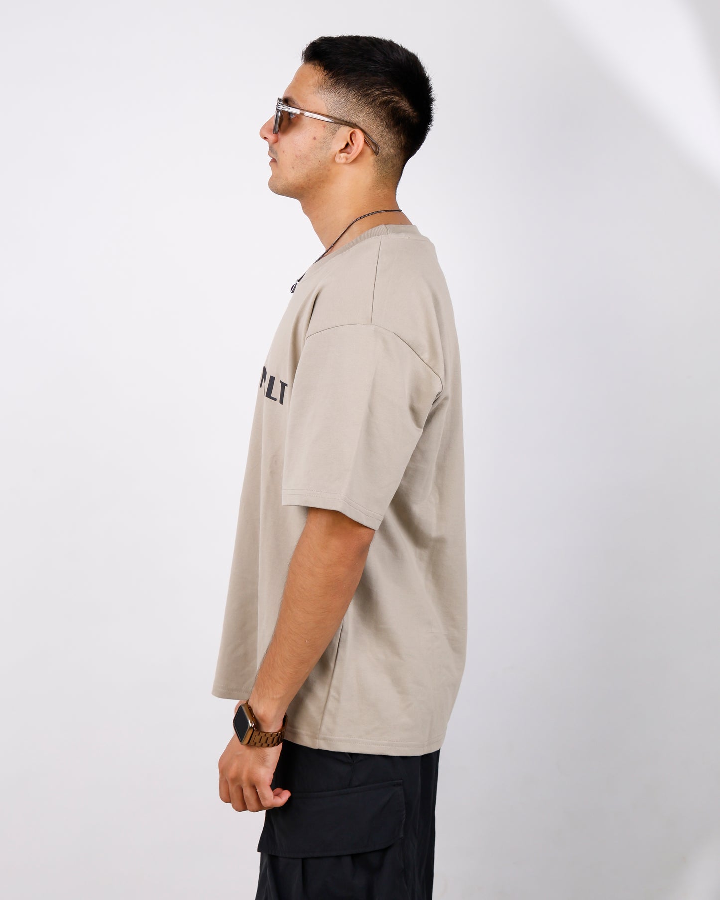 Oversized Warm Grey Tshirt - Bulb