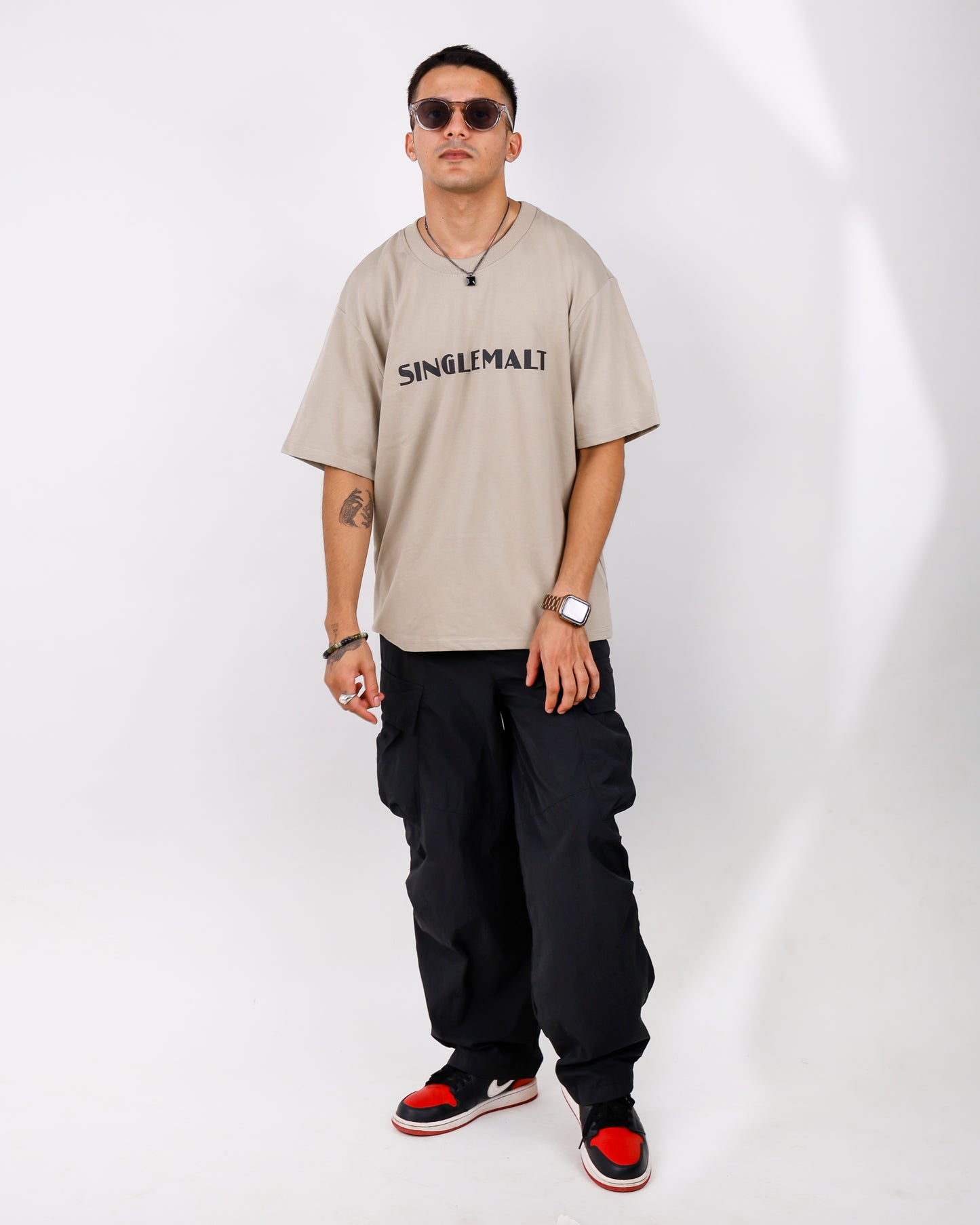Oversized Warm Grey Tshirt - Bulb