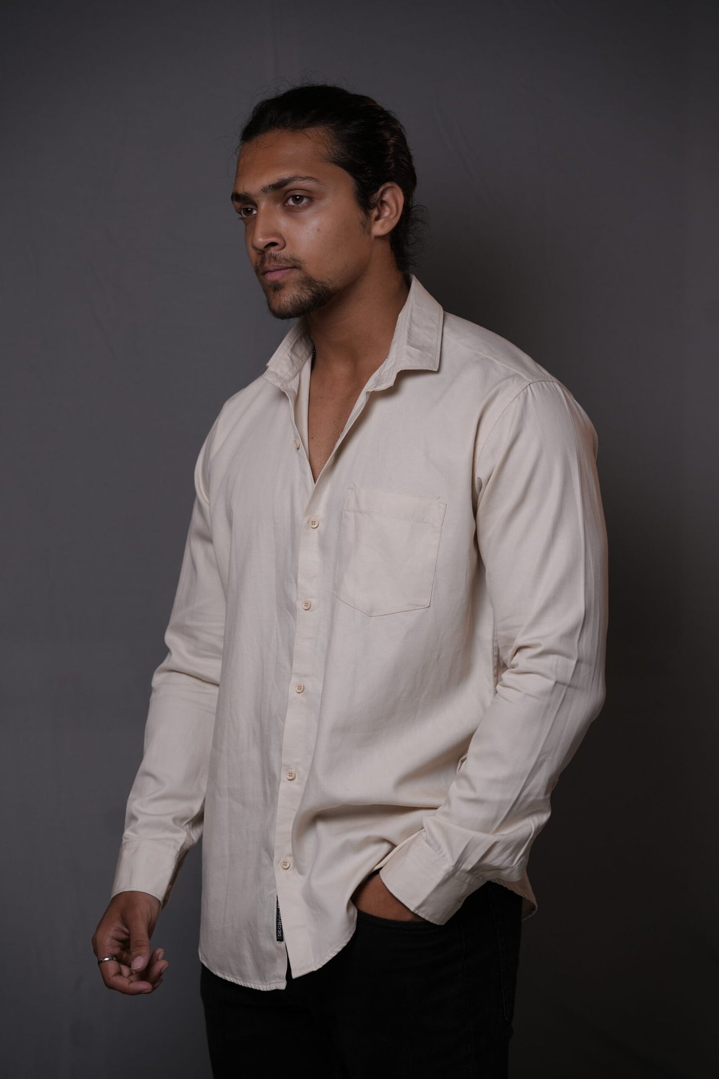 LightCoffee Twill Cotton Shirt