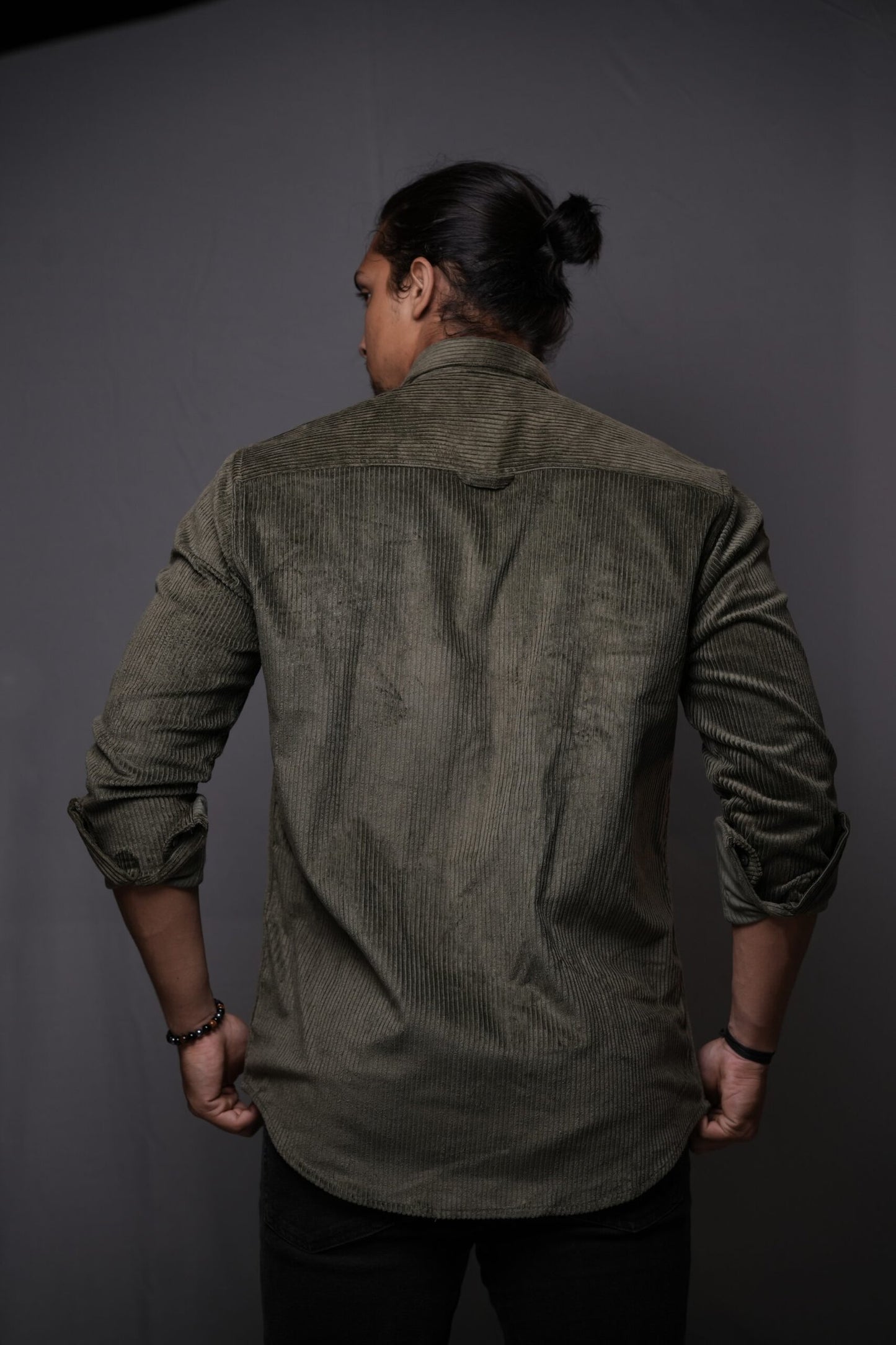 Green Corduroy Twin Pocket