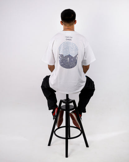 Oversized White Tshirt - I Own My Chaos
