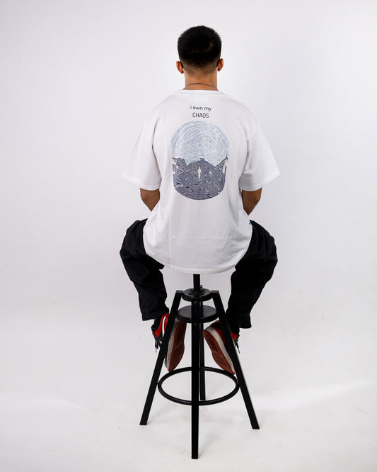Oversized White Tshirt - I Own My Chaos