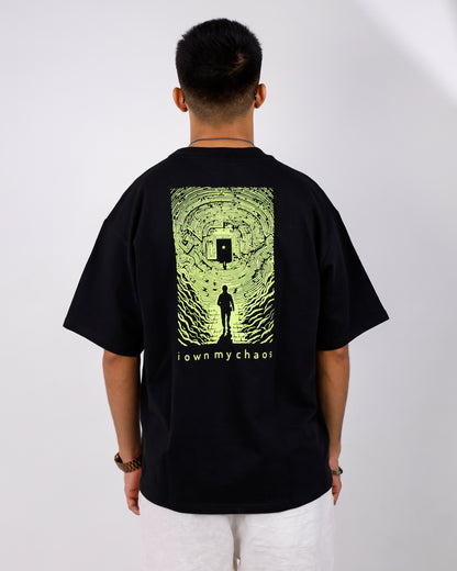 Oversized Black Tshirt - I Own My Chaos