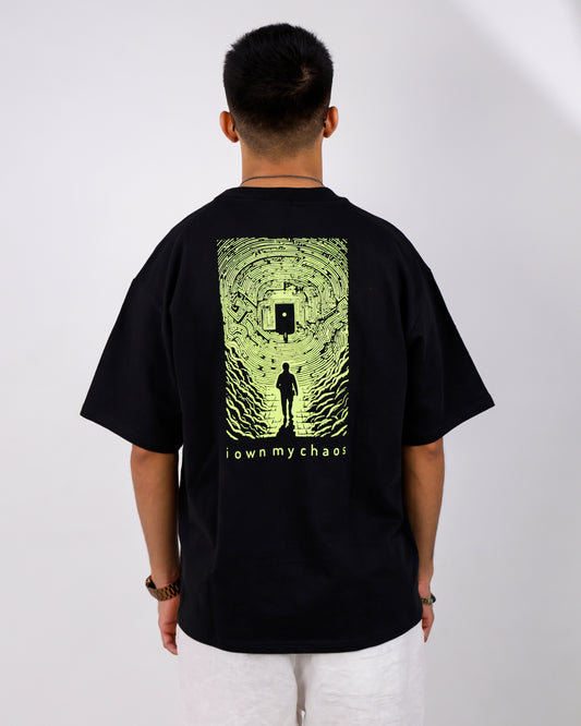 Oversized Black Tshirt - I Own My Chaos