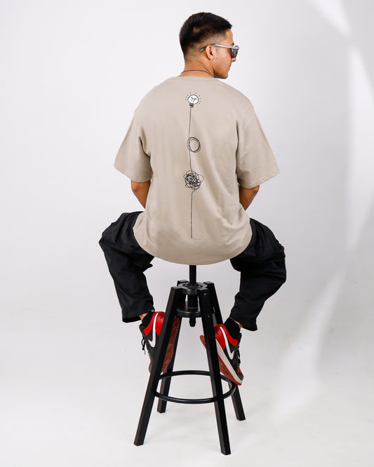 Oversized Warm Grey Tshirt - Bulb