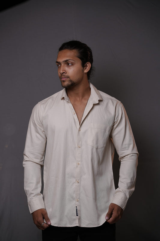LightCoffee Twill Cotton Shirt