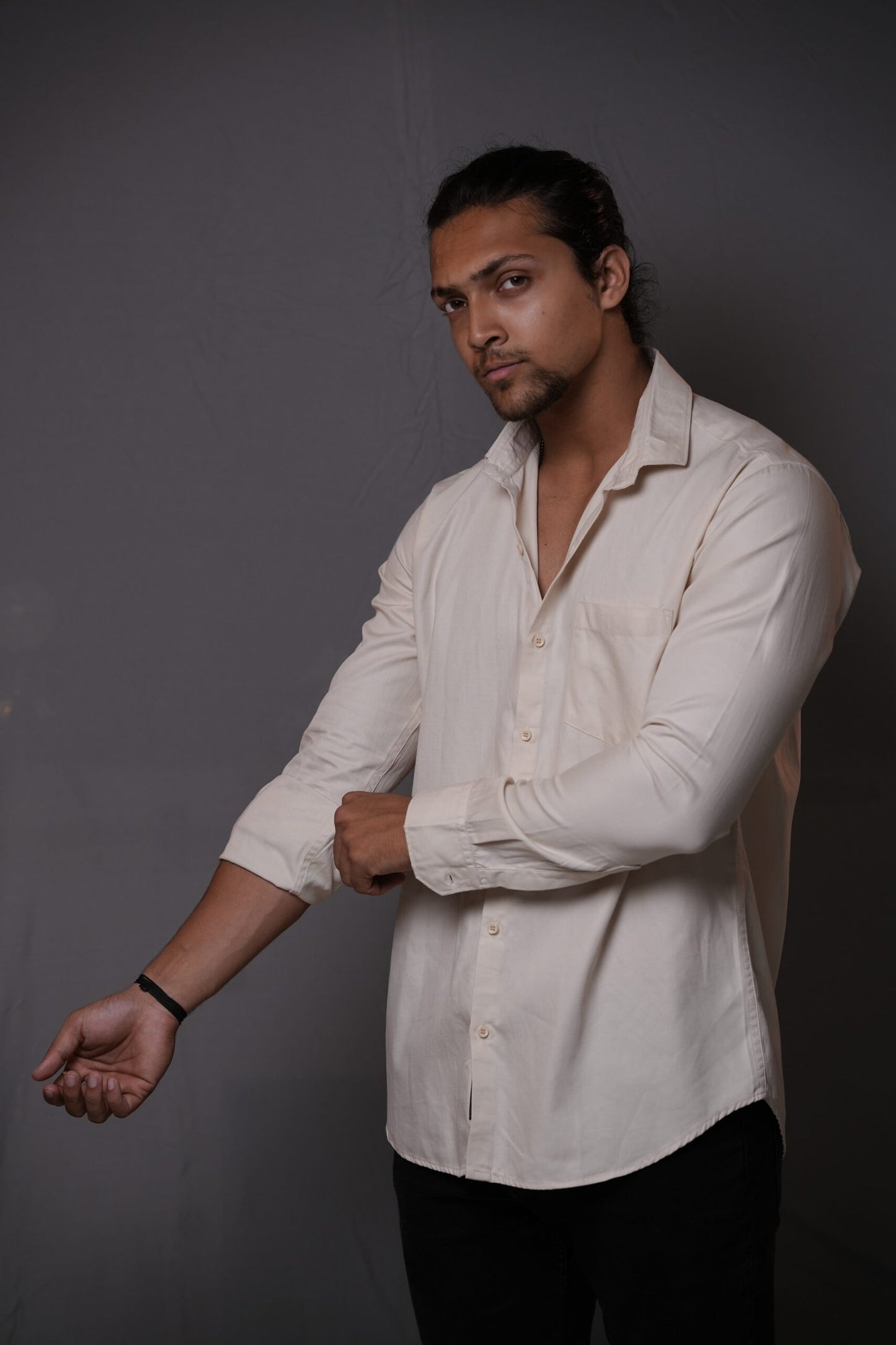 LightCoffee Twill Cotton Shirt